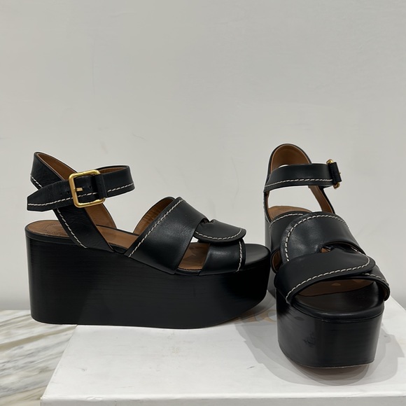 CHLOE ADIGE PEPE CORVETTE BLACK 35 1/3 5.5 - Picture 4 of 8